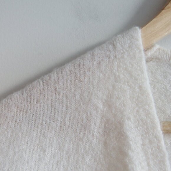 MADEWELL Cozy Walker Open Front Cardigan in Antique Cream Wool Alpaca - Size XS - Picture 13 of 15